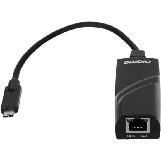 Сетевой адаптер Gigabit Ethernet Digma D-USBC-LAN1000 USB Type-C (D ...