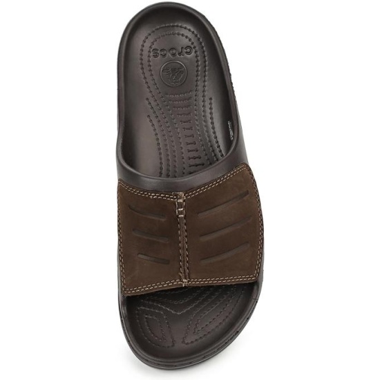 Шлепанцы CROCS Yukon Mesa Slide M Esp/Esp M13203294-22Z мужские, цвет  коричневый, рус. размер 45-46 (13) — купить в интернет-магазине ОНЛАЙН  ТРЕЙД.РУ