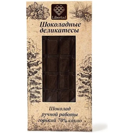 Купить Шоколад горький Libertad «Шоколадные деликатесы» 70% какао 80 г ...