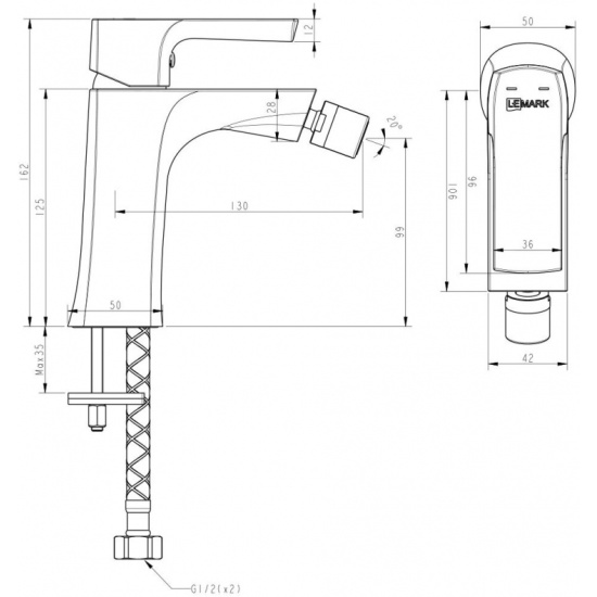 Смеситель для кухни lemark ursus lm7205blr