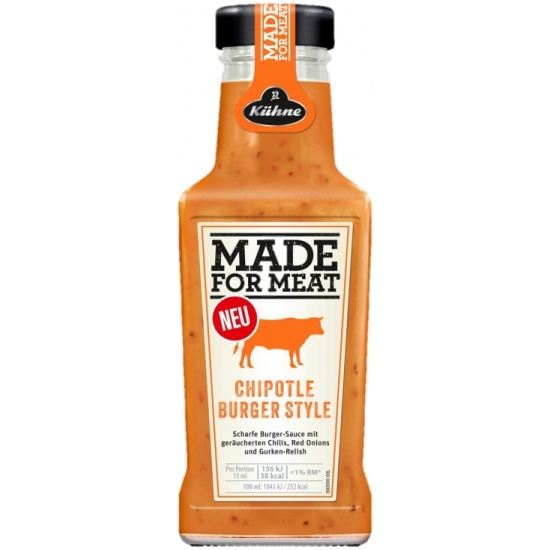 Соус KUHNE Made for Meat Chipotle Burger Style для бургеров с копчёным ...
