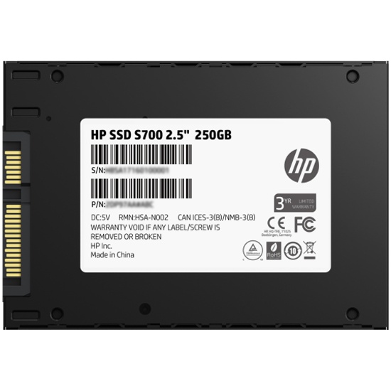 SSD HP 2.5 S700 250 SATA III 3D TLC 2DP98AA 2DP98AA ABB
