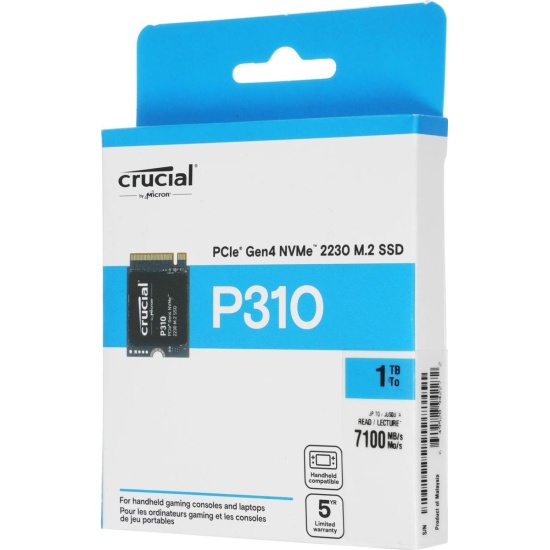 SSD диск M.2 2230 CRUCIAL P310 PCIe 4.0 x4 1TB (CT1000P310SSD2