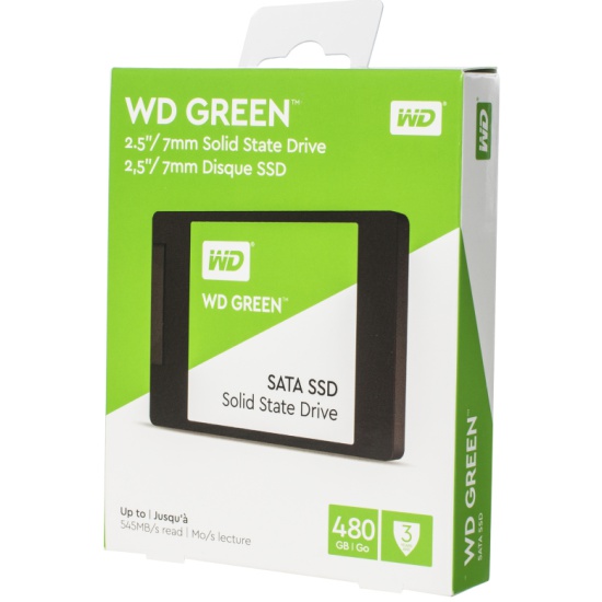 SSD WESTERN WD 2.5 Green 480Gb SATA III 3D TLC WDS480G2G0A — купить в интернет-магазине ОНЛАЙН ТРЕЙД.РУ