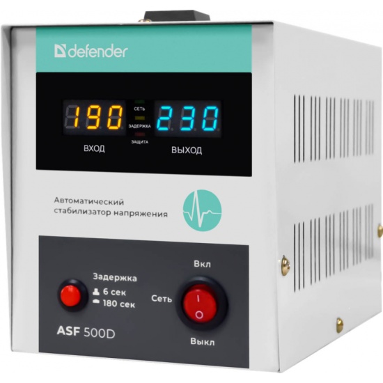 Стабилизатор напряжения DEFENDER ASF 500D напольный 300W (99034 ...