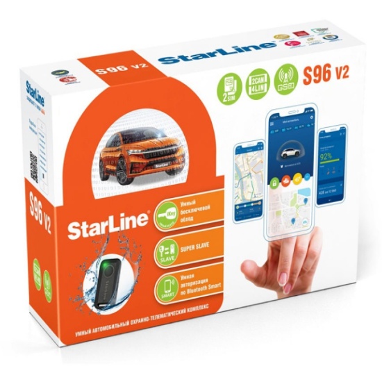 Купить Автосигнализация StarLine S96 v2 BT 2CAN+4LIN 2SIM GSM в ...