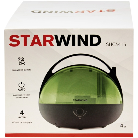 Купить увлажнитель воздуха Starwind SHC3415 черный/зеленый в интернет ...
