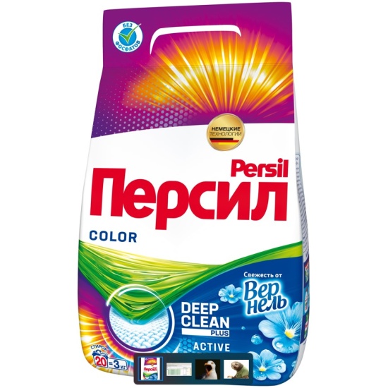 Стиральный порошок PERSIL ПЕРСИЛ COLOR Свежесть от Вернель, 3 кг ...