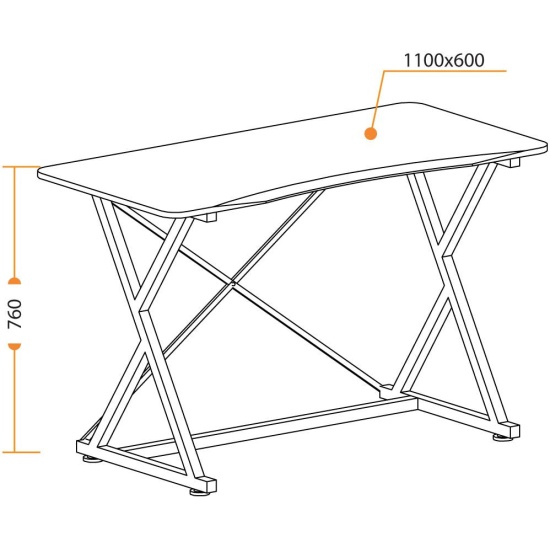 Стол компьютерный tetchair wrx 05 черный