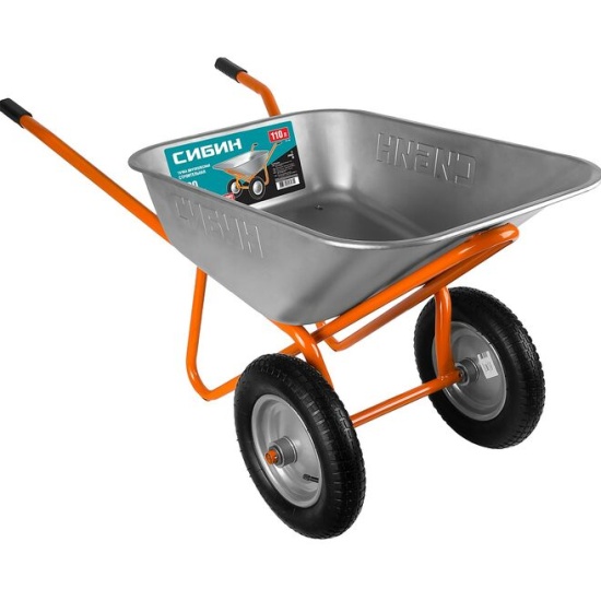Тачка строительная двухколесная СИБИН СТ-22 110 л 200 кг 39905_z01 ...