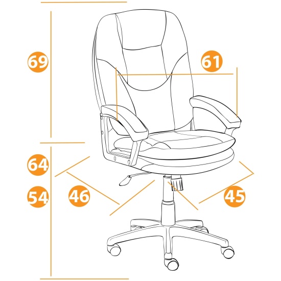 Кресло руководителя tetchair comfort lt флок