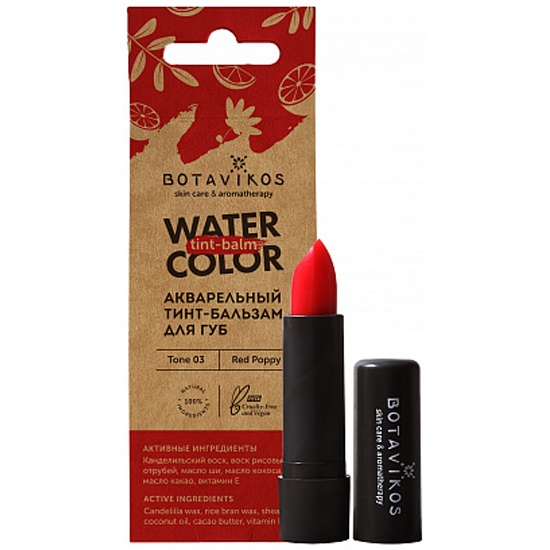 Тинт для губ BOTAVIKOS Красный мак, тон 3 17085 Botavikos — купить в ...
