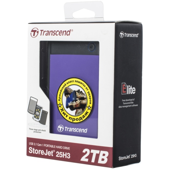 Внешний жесткий диск Transcend StoreJet 25H3P Series 2.5 2.0Tb USB 3.0  TS2TSJ25H3P — купить в интернет-магазине ОНЛАЙН ТРЕЙД.РУ