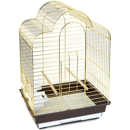 Клетка TRIOL 6113G для птиц, золото, 465*360*650мм - купить в интернет магазине с доставкой, цены, описание, характеристики, отзывы