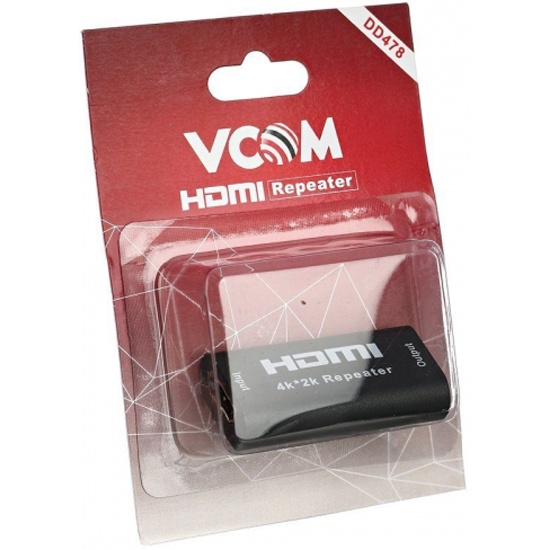 Повторитель hdmi сигнала vcom repeater до 40m