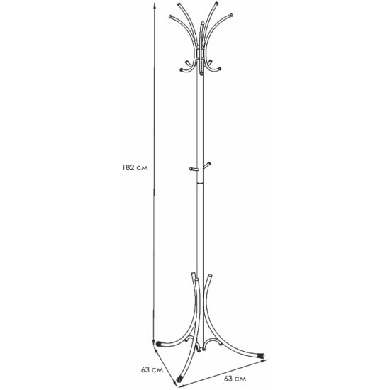 Вешалка стойка корона 3