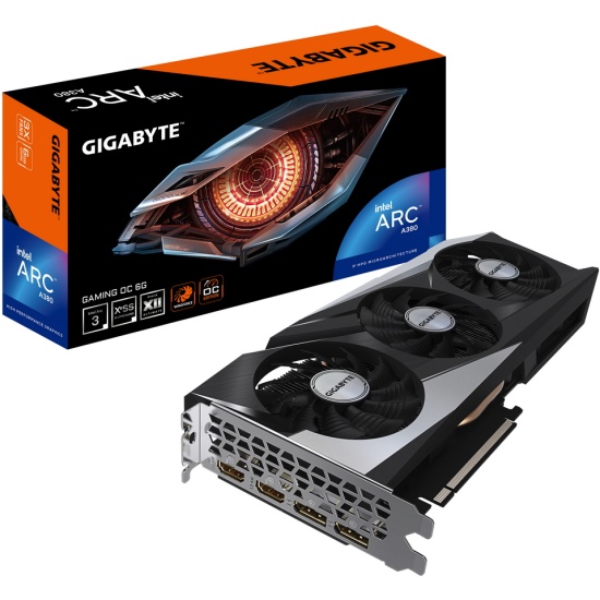 Видеокарта GIGABYTE Arc A380 GAMING OC 6G GV-IA380GAMING OC-6GD ...