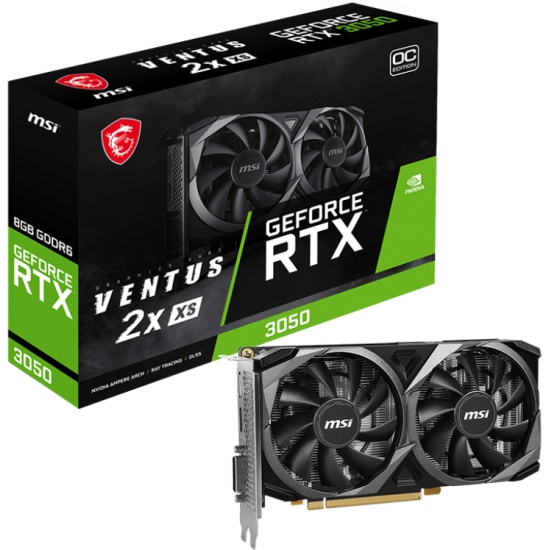 Видеокарта MSI GeForce RTX 3050 VENTUS 2X XS 8G OC — купить по низкой ...