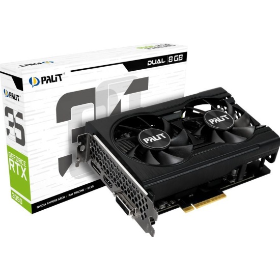 Видеокарта PALIT GeForce RTX 3050 DUAL 8Gb NE63050018P1-1070D — купить ...