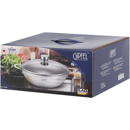 Вок из нержавеющей стали Gipfel Fusion 52189, 30см 52189 GIPFEL ...