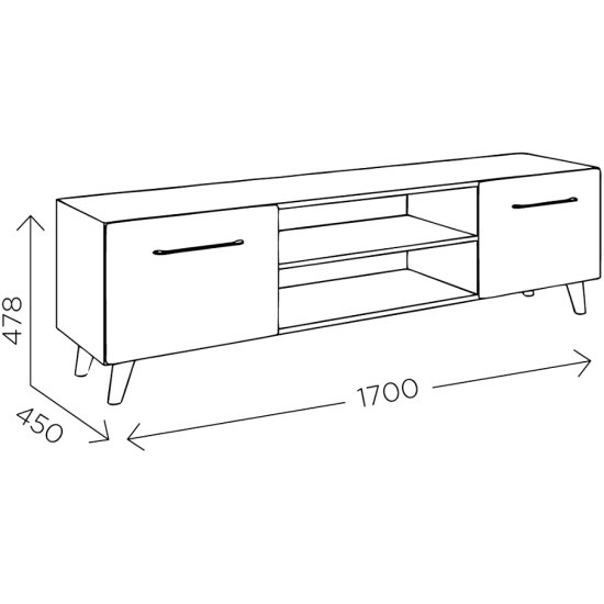 Тумба под телевизор 1700