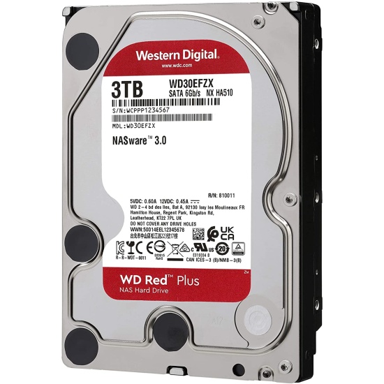 Купить жесткий диск 3.5 Western Digital WD Red 3 ТБ, SATA III, 128 Mb ...