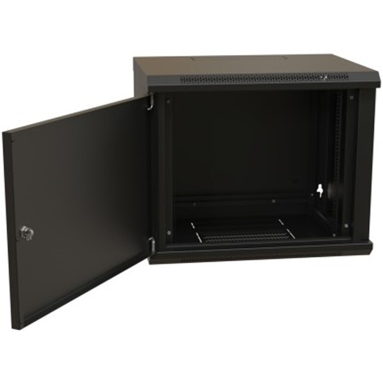Купить шкаф настенный WRline (Hyperline) WR-TW-1566-SR-RAL9004 19-дюймовый ( 19), 15U, 775x600х600мм, цельнометаллическая дверь с замком, цвет черный  (RAL 9004) (разобранный) (WR-TW-1566-SR-RAL9004) в интернет-магазине ОНЛАЙН  ТРЕЙД.РУ