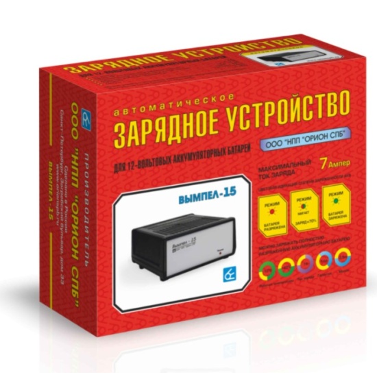 Электрическая схема зарядного устройства вымпел 15 Зарядное устройство ВЫМПЕЛ 15 для АКБ 6/12V (5.5A) автомат, 220V 2054_ВЫМПЕЛ - к
