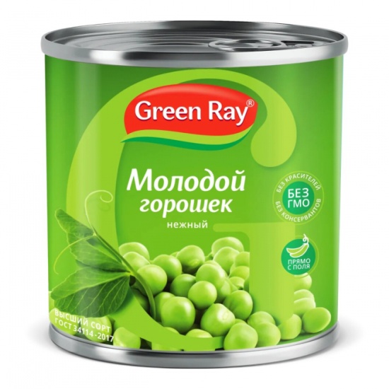 Зелёный горошек Green Ray 425 мл 4607034020033 — купить в интернет ...