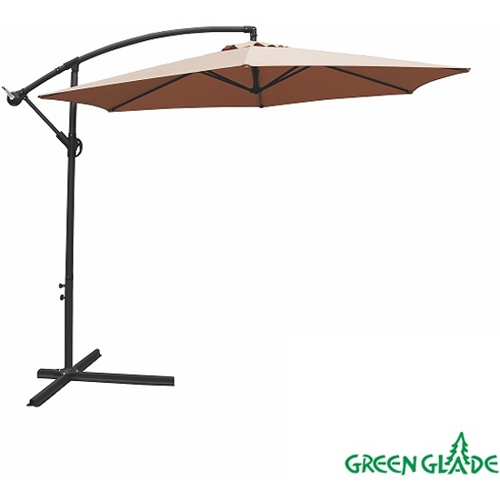 Зонт садовый Green Glade 6003, светло-коричневый (с подставкой ...