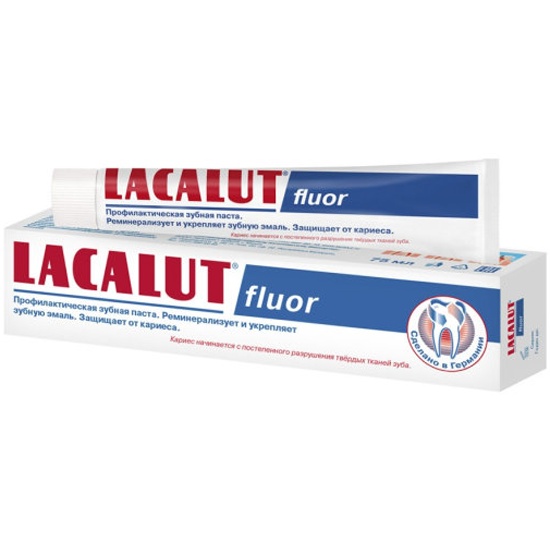 Зубная паста LACALUT Fluor профилактическая, 75 мл 4010439210044 ...