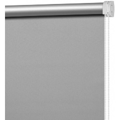 Изображение товара Рулонная штора DECOFEST блэкаут Серый 90х160 для защиты от солнца