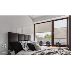 Изображение товара Штора плиссе DECOFEST Плайн серый 55х160