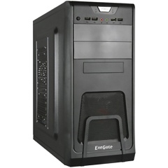 Изображение товара Корпус с блоком питания Exegate CP-603-CP400W, черный (EX278391RUS)