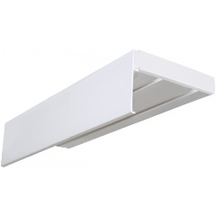 Изображение товара Карниз шинный Эскар Эконом+, двухрядный, с багетной планкой, белый, 180 см