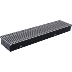 Изображение товара Внутрипольный конвектор STOUT SCN 80.300.2200 (Решётка роликовая, анодированный алюминий)