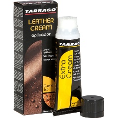 Изображение товара Крем тюбик с губкой TARRAGO Leather cream TCO87/75 для гладкой кожи, цвет зелёный, 75мл.