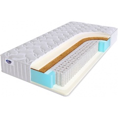 Изображение товара Матрас SKYSLEEP START MEDIUM SOFT S1000 140x200 с пружинным блоком и кокосовой койрой