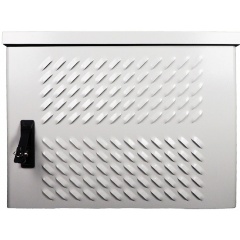 Изображение товара Шкаф уличный настенный ЦМО ШТВ-Н-18.6.3-4ААА 18U 300 мм, дверь вентилируемая, серый