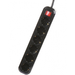 Изображение товара Сетевой фильтр 5bites SP6B-330, 6 розеток, 16A, 3м, черный