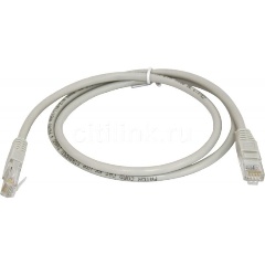 Изображение товара Патч-корд ITK PC01-C5EU-1M-G вилка RJ-45-вилка RJ-45 кат.5е 1м серый ПВХ
