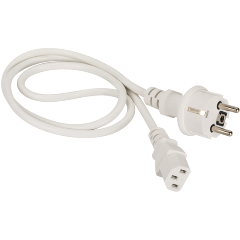 Изображение товара Шнур питания Lanmaster C13-Schuko 3 метра белый 220В 10А прямой