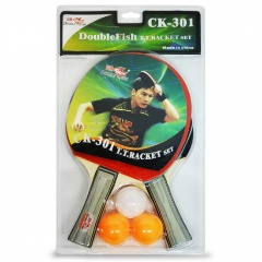 Изображение товара Набор для настольного тенниса Double Fish СК-301 2 ракетки 3 мяча