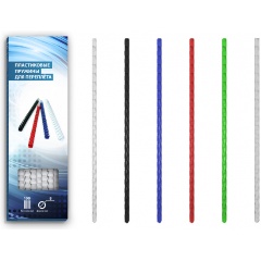 Изображение товара Пружины пластиковые для переплета BULROS 8 мм чёрный 100шт.