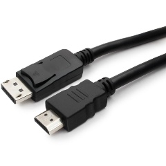 Изображение товара Кабель DisplayPort->HDMI Cablexpert, 7.5м, 20M/19M, черный