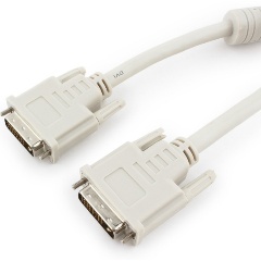 Изображение товара Кабель DVI-D dual link Cablexpert, 3.0м, 25M/25M, феррит.кольца