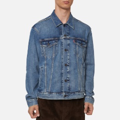 Куртка джинсовая LEVI`S THE TRUCKER JACKET 72334-0511 мужская, цвет синий, размер M Изображение 1 - купить в интернет магазине с доставкой, цены, описание, характеристики, отзывы