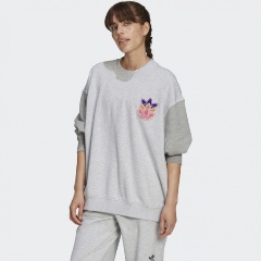 Изображение товара Свитшот ADIDAS H22749 Logo Play женский, цвет серый, размер 30