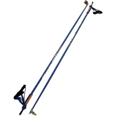 Изображение товара Палки лыжные STC Cyber Blue гоночные гибрид 60/40, 155 см