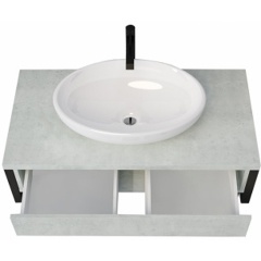 Изображение товара Тумба без раковины 1MARKA Тумба GRUNGE LOFT Ц0000015938 70П 1в.я Бетон светлый